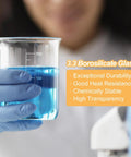 Three Piece Borosilicate Glass Beaker Set With 50ml 100ml And 250ml Graduated Glassware for Science Experiments Chemistry DIY