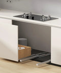 Undermount Drawer Slides Full Extension With Soft Close Bottom Mount Pull Out Shelf Slider For Kitchen Cabinets Fits Face Frame Or Frameless Drawers Smooth Quiet Glide Heavy Duty Drawer Runner Track Built To Last under kitchen cabinet, hidden full-extension rail