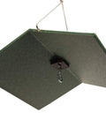 Poly Weather Cover For Bird Feeders And Bird Houses Rain Guard To Protect From Rain And Snow Easy To Clean Large Green Hang Under