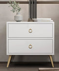 White cabinet with Brushed Gold Cabinet Ring Pulls 4 Pack Zinc Alloy Drawer Pulls Hardware for Cabinets and Dressers round handles
