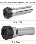 Heavy Duty 100mm Straight Shank Extended Collet Chuck Holder Made From Premium Chrome Molybdenum Alloy Steel For CNC Milling, showing new and old models.