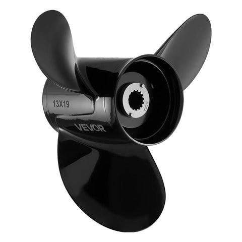 Upgrade Aluminum Outboard Propeller For Mercury Engines 40 140 HP 15 Spline 3 Blade Right Hand Rotation Gearcase 4 Inch Beefy OEM Replacement Boat Prop Direct Fit For Easy Install And Long Lasting Performance