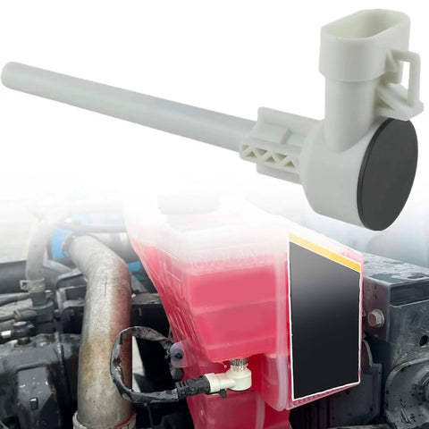 Coolant Level Sensor for Heavy Duty Trucks KZ359001 57759511 showing installation in Peterbilt 579 Kenworth T680 T880 cooling system