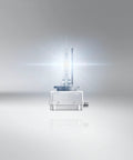 Night Breaker Laser D1S HID Xenon Bulb Next Generation 200 Percent Brighter Up To 250 Meter Long Beam on gray background