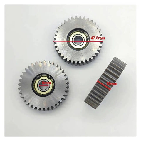 Beefed Up Durable Steel Planetary Gears For Ebike Motors 28T And 36T Options 47.5x12mm Upgrade Gear Set For High Load Riding And Quick Repairs Wear Resistant Metal Gears Fits Popular Mid Drive Motors