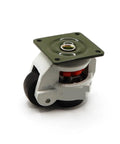 Hardcore Heavy Duty Furniture Casters With Level Adjustment, retractable aluminum plate and 50mm wheel for easy mobility.