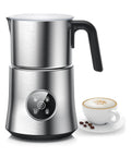 Home Barista Milk Frother And Steamer With Large 900 Milliliters Capacity Detachable Electric Frother Stainless Steel Jug