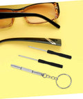 Glasses Repair Kit With Screws Nose Pads And Precision Screwdriver Tools For Quick Eyeglass Fixes At Home A Complete Eyewear Maintenance Set