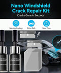 All In One Windshield Repair Kit For Chips And Cracks, includes repair liquid, blades, and sheet set, for Quick Chip Fix