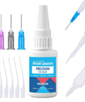 Pro Grade Medium CA Glue For Metal And Stone Quick Dry Adhesive With Microtip Applicators For Jewelry Making, Repairs, Ceramics, And Hobby Crafts Great For Tight Spots And Quick Sets, Dries Fast For Speedy Projects with microtips and applicators