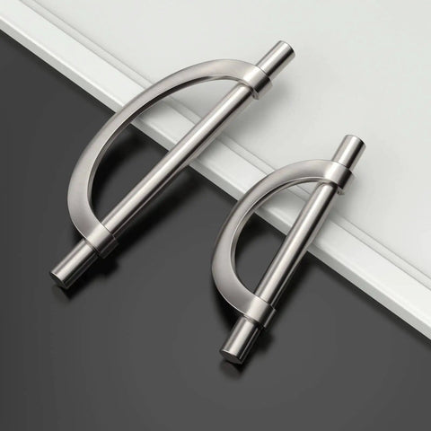 10 Pack Brushed Satin Nickel Cabinet Pulls 3.75 Inch Hole Centers Easy Install Kitchen Cabinet Handles Hardware For Cabinets And Drawers Durable Long Lasting Modern Look