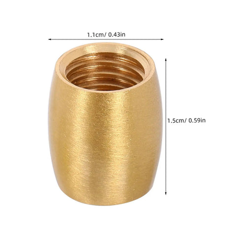 Single piece from 8 Pcs Brass Furniture Feet For Wooden Trays And Riser Stands Cone Shaped Leveling Legs Protect Surfaces And Add Stability