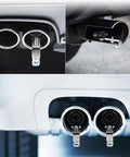 XL Size Aluminum Alloy Universal Turbo Whistle 2 Pack Black Exhaust Muffler Pipe For Cars Sound Booster Roar Maker Beast Mode Durable Rustproof Car Accessory High Quality Build installed