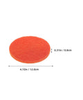 Top Tier Nylon Sanding Disc Loops And Hooks Set For Fast Dry Sanding Flaw Repair On Wood Plastic And Car Body With High Efficiency Grinding Power To Smooth Surfaces In A Jiffy, 4.72in round orange disc.