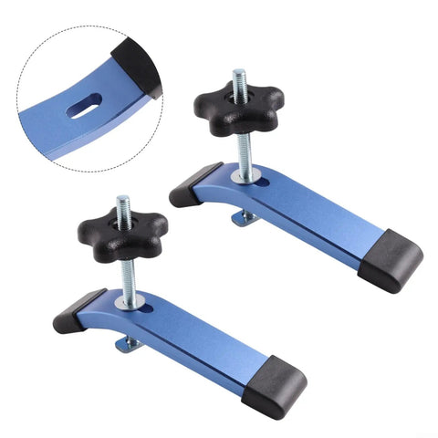 Get Your Setup Locked Down With This 2 Pack T Slot Clamp Set Featuring M8 Slide Track System Anodized Aluminum Lever Handle Design.