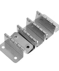 Heavy Duty Adjustable Folding Door Hinges 4 Pack For Cupboards And Dressers, Quiet Soft Close Cabinet Hinges, metal hinges side view