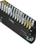Universal Bit Check Set With Rapidaptor Quick-Release Chuck, 30-Piece Torsion Bit Kit Including 29 Bitorsions Bits And 1 Universal Holder, Fast One-Hand Bit Changes In Compact Case displayed