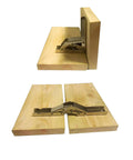 10 Piece 90 Degree Folding Hidden Hinge Brackets For Tables And Cabinets, heavy duty cold rolled steel, installed on wood