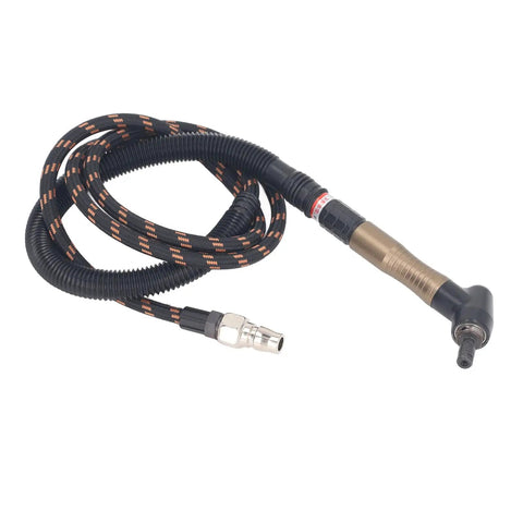 Badass Air Die Grinder Kit Featuring Slick Lightweight Elbow Design For Blazing Fast Grinding Polishing Deburring And Rock Solid Precision Work On Any Surface Daily with flexible hose.