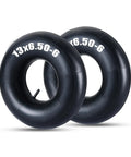 2 Pack Heavy Duty 13x6.50-6 Inner Tubes with TR-13 Valve Stem for Lawn Mowers Tractors Wheelbarrows ATVs Go Karts