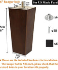 6 Inch Wood Sofa Legs Set Of 4 Pyramid Style Replacement Feet For Couch Chair And Recliner Brown Mid Century Modern Look Durable Sturdy Build With Easy Install And Universal Fit For Low Furniture Renovation