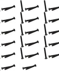 Pro Grade M1.6x12mm Flat Head Hex Socket Cap Screw Set 50 Pieces Grade 10.9 arranged in rows, high strength alloy steel fasteners.