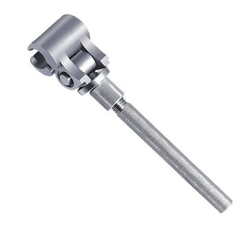 Adjustable Stainless Steel Door Hinge Tool Quick Fix for Indoor and Outdoor Doors Universal Wrench metal hardware close-up view