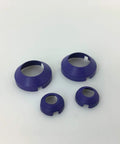 Purple fittings from Leak Free SAE Flare Seal Connector Kit For Refrigeration And HVAC, No Fuss Snap On Install.
