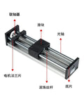 400mm Effective Stroke CNC Linear Guide Stage Rail Motion Slide Table With Ball Screw Transmission labeled components image