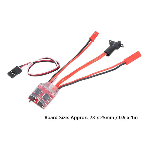 Beefy 30A Brushed Electronic Speed Controller With Brake Dual Way For 130 180 260 Motors, JST Interface, compact ESC