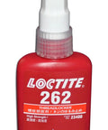 Loctite 262 high-strength threadlocker, red 50 ml bottle with white nozzle cap