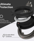 Upgraded AirTag Link And Lock with Heavy Duty 3 Digit Combination Lock Secure Polycarbonate Housing