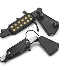 Soundhole Magnetic Pickup With Volume And Tone Controls For Acoustic Guitars, 12 Hole Transducer Kit displayed with volume knobs