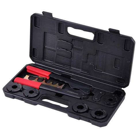 1/2 Inch PEX Crimping Tool With Go No Go Gauge For Copper Ring Plumbing Crimps, Heavy Duty Crimp Tool For PEX Tubing, Water Lines, Radiant Heating, Snow Melt, Ice Rink Installations