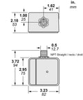 Technical drawing of Go-To Universal Whole Home Surge Protector For 120/240V Panels, 1-Phase 3-Wire, 80kA Surge Suppressor.
