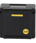 Front view of Embedded Fixed Mount Barcode Scanner with USB Auto Sensing Engine and Aluminum Alloy Build 1D 2D QR Barcode Reader.