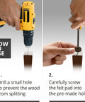 How to use Screw On Felt Furniture Pads 24 Pack For Chair Legs 0.8 Inch Brown Floor Protectors For Hardwood Floors Premium Glides