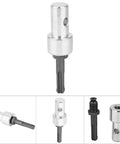 Auger Adapter For Electric Drills To Ground Auger Conversion Head With Round Shank 2 Pin 2 Slot Hammer Drill Compatible Ground Tool