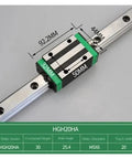 Level Up Your Shop With This Heavy Duty HGR20 Square Linear Guide Rail And HGH20HA Slider Block Combo Slide showing size specs and details.