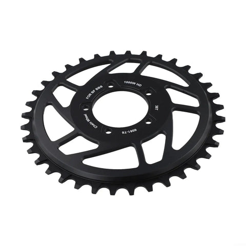 36T Chainring For 1000W Mid Drive E Bike Motor 13mm Offset 6061 T6 Aluminum Black Sprocket Wheel For 48V 52V Bafang Systems.