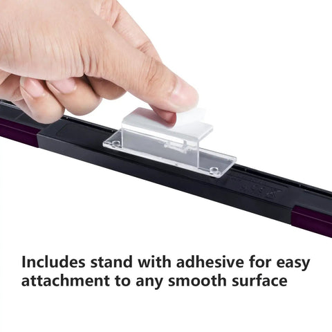 Hand placing adhesive stand on Wired Infrared Sensor Bar For Nintendo Wii And Wii U Consoles Replacement