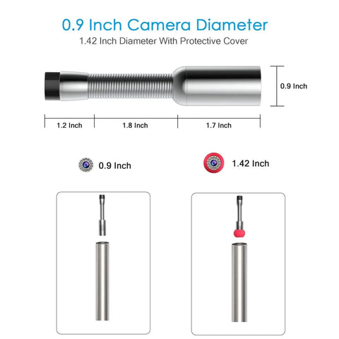 512Hz Locator And 512Hz Sonde Transmitter Kit with 0.9 and 1.42 inch diameter measurements for sewer inspection camera