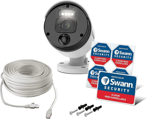 PoE NVR Add On Security Camera For Wired CCTV Recorders 4K Ultra HD Video Indoor Outdoor Surveillance with accessories