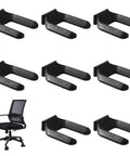 8 Pack Wheel Stoppers Set Universal Caster Cups For 50mm Bed Frames And Office Chair Wheels No Slip Rolling Furniture Protectors displayed
