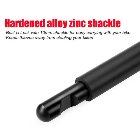 Heavy Duty Bike U Lock With 4 Digit Combination For Bicycle Electric Scooter Motorcycle And Gate Fence Anti Theft Security