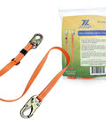 Adjustable Tree Climbing Lanyard With Quick Slide Toggle Built Tough As Nails 3mm Polyester Webbing Fall Restraint Straps For Arborists with double locking hooks