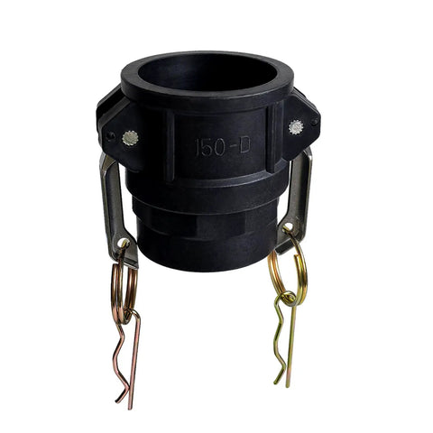 One And One Half Inch Camlock Fittings Type D And Type F Polypropylene Cam And Groove Hose Fitting Kit