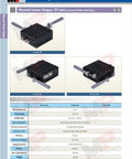 Dope Precision XY Translation Stage With 50 mm Travel And 125 By 125 mm Platform, Manual Micrometer Drives, 0.01 mm Resolution