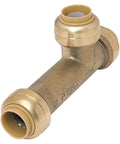 Half Inch Slip Tee Plumbing Fitting Pack Of 3 Brass Push To Connect For Copper And CPVC Lines Easy Install In Tight Spaces