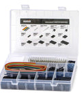 Crazy Versatile 1550 Pieces Dupont Connector Kit With 2.54mm Pitch Includes Pin Headers Crimp Pins And Jumper Wires For Arduino RC
